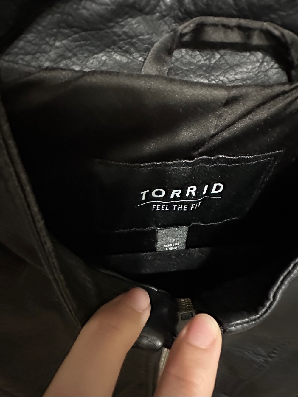 torrid Black Faux Leather Zip-Up Moto Jacket - Picture 2 of 3
